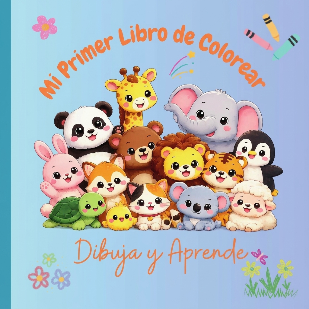 Mi Primer Libro de Colorear. Dibuja y Aprende. (Media Carta - 8 x 10 pulgadas)